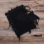black two piece crochet set
